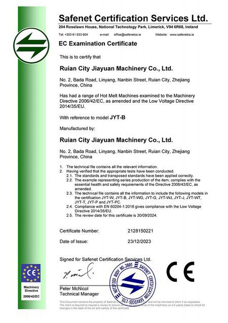 JFQ-B Линия для нанесения клея расплава Сертификат CE